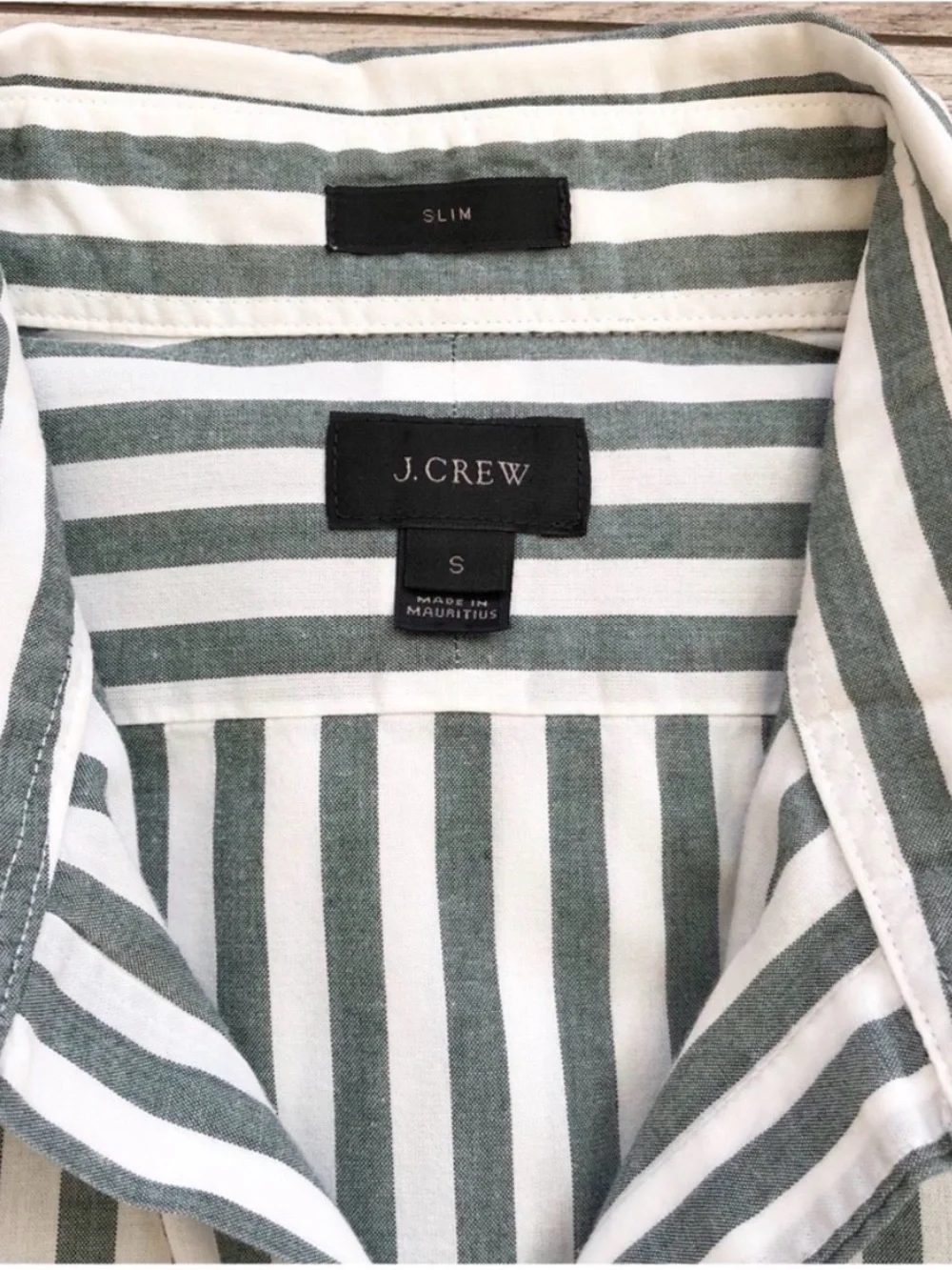 J. Crew Men's Vertical Stripe Button-Down Shirt